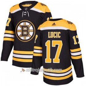 Män Ishockey Boston Bruins Tröja Milan Lucic 17 Adidas 2017-2018 Svart Authentic
